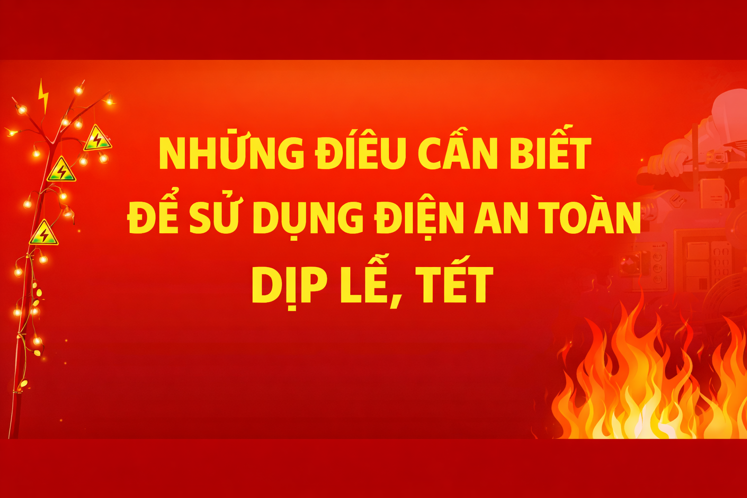 Tuyên truyền và xử lý vi phạm HLAT đảm bảo an toàn điện trong dịp lễ, Tết